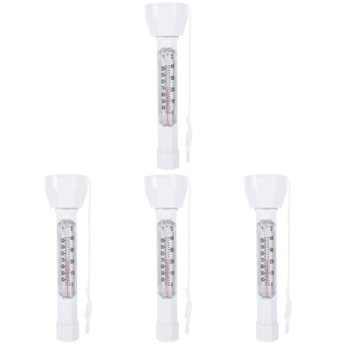 4Pièces Thermomètre Flottant Plastique Mesure Température 2