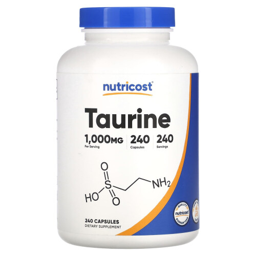 Nutricost, Taurin, 1.000 mg, 240 Kapseln