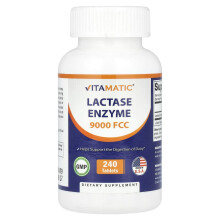 Vitamatic, Laktáz enzim, 9,000 FCC, 240 tabletta