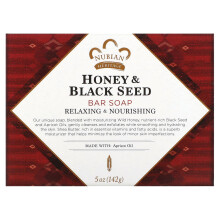 Nubian Heritage, Honing & Zaden van de Zwarte Bar Zeep, 5 oz (142 g)