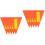 10Pièces Drapeaux Avertissement PVC Rouge Visibilité Améliorée 6