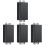 4Pièces Isolateur De Noir Compact Pour Audio ABS 4