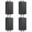 4Pièces Isolateur De Noir Compact Pour Audio ABS 7