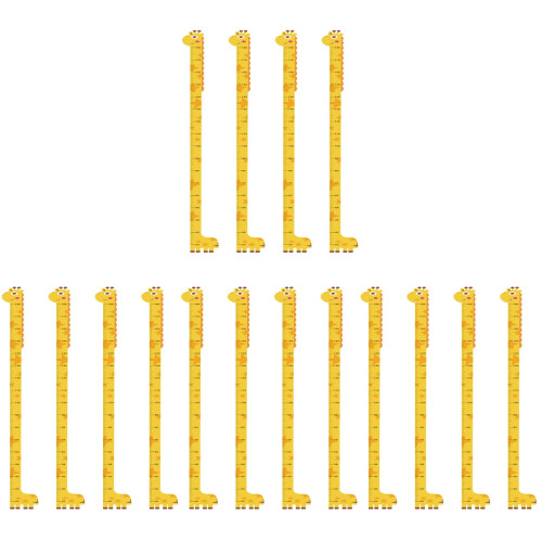 16Pièces Règle Croissance Murale Enfants Sticker Décor 1