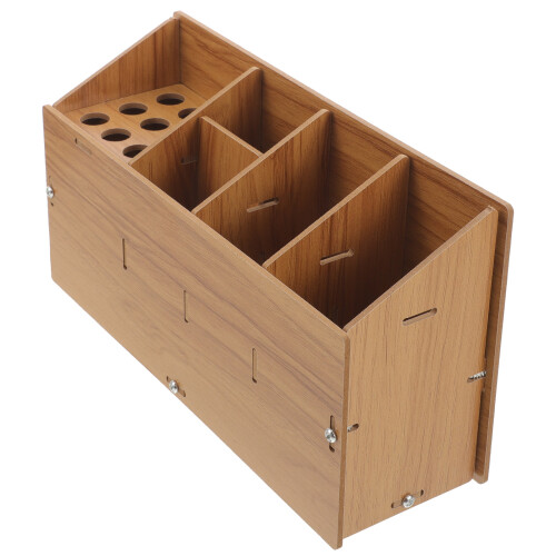 5Pièces Organiseur Bois Ciseaux Rangement Outils 2