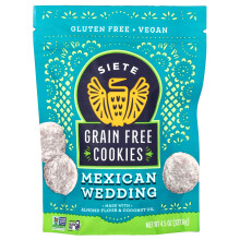 Siete, Granaatvrije Cookies, Mexicaanse Huwelijksfeest, 4,5 oz (127,6 g)