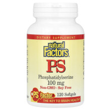 Natural Factors, PS, 100 mg, 120 Gelatinas Blandas