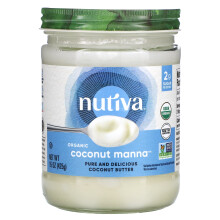 Nutiva, Ökógi Kókusz Manna, Tiszta és Délcezett Kókuszvaj, 15 oz (425 g)