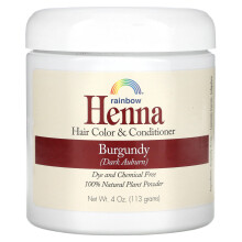 Rainbow Research, Henna, Colore e Condizionatore dei Capelli, Burgundy (Auburn Scuro), 4 oz (113 g)