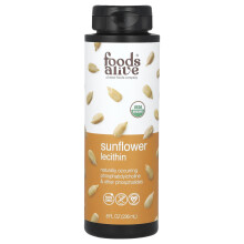 Foods Alive, Biologische Zonnebloemlecithineus vloeistof, 8 fl oz (236 ml)