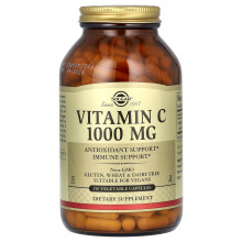Solgar, Vitamin C, 1 000 mg, 250 Vegetariánske tablety