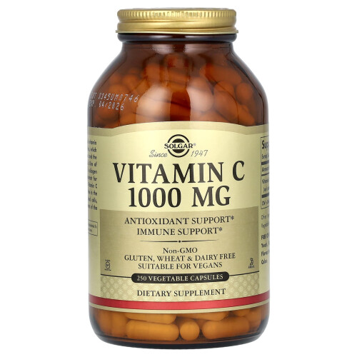 Solgar Solgar, Witamina C, 1 000 mg, 250 Vegetable kapsułek
