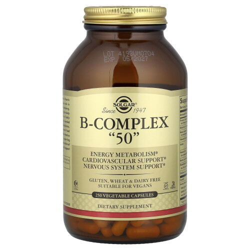 Solgar Solgar, B-Complex "50", 250 Vegetable Capsules