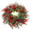 Rød julebærkrans 35 cm 5