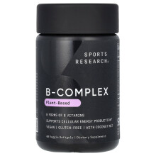 Sports Research, B-Complex, Roślinny, 60 Miękkie Kapsułki