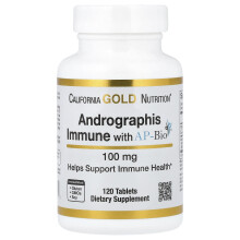 California Gold Nutrition, Andrographis Immune med AP-Bio, 100 mg, 120 Tabletter
