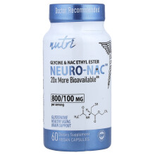 Nutri, NEURO-NAC, Glyysiini & NAC Etyyliesteri, 60 Kasvissyöjä Kapselit