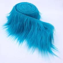 Κορδέλα από ύφασμα Shaggy Mohair Faux Fur, προκομμένο ρολό, πλάτος 5 εκ. επί μήκος 60 εκ. -
