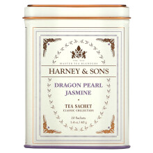 Harney & Sons, Fine Teas, Dragon Pearl Jasmine, 20 Čajových Sachetov, 1,4 oz (40 g)
