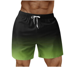 Gymshorts voor heren, sportieve shorts voor heren, sneldrogende basketbalshorts met zakken voor hardlopen, casual sportkleding, legergroen, maat 2XL