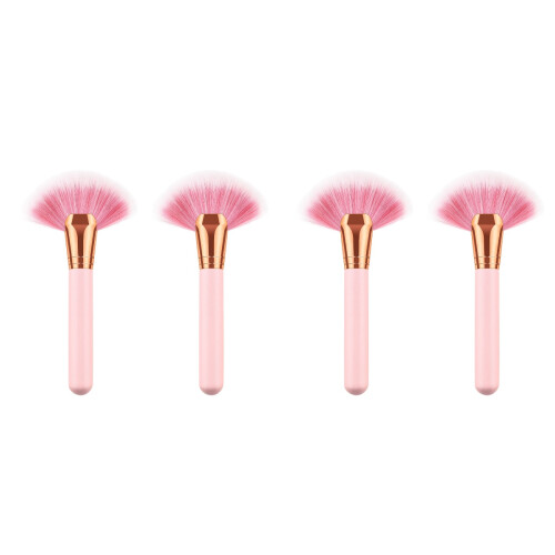 4Pièces Ensemble Pinceaux Rose Usage Professionnel Et 1