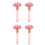 4Pièces Ensemble Pinceaux Rose Usage Professionnel Et 5