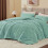 Haze Blue Fleece Twin Comforter Set 2-Pc 1