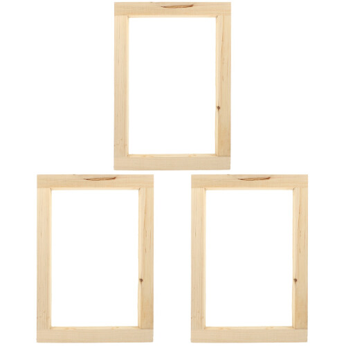 3St Chocoladekleurig Zeefdruk Frame, Duurzaam DIY Startset 1