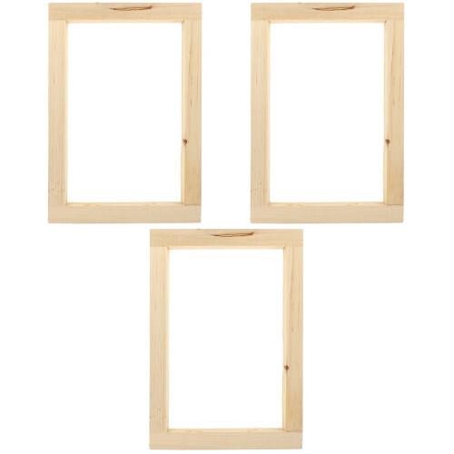 3St Chocoladekleurig Zeefdruk Frame, Duurzaam DIY Startset 2