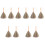 10Pièces Balais Miniatures Ergonomiques Maison Nettoyage Polyvalent 5