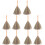 10Pièces Balais Miniatures Ergonomiques Maison Nettoyage Polyvalent 8