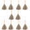 10Pièces Balais Miniatures Ergonomiques Maison Nettoyage Polyvalent 10