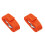 2Pièces Câble De Treuil Orange Pour Avec Crochet Forgé 2