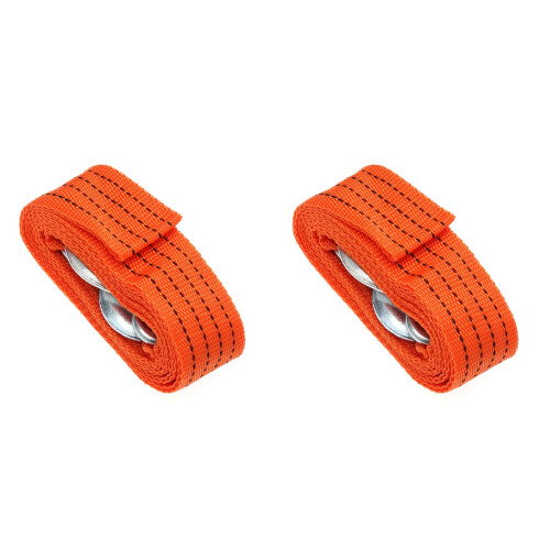 2Pièces Câble De Treuil Orange Pour Avec Crochet Forgé 1