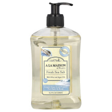 A La Maison de Provence, Hand en Lichaam Vloeibare Zeep, Frisse Zeezout, 16,9 fl oz (500 ml)