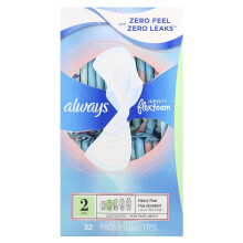 Always, Infinity Flex Foam s Flexi-Wingami, Veľkosť 2, Ťažký Prúd, Nezachycený, 32 Plochy