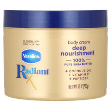 Vaseline, RadiantX, Creme Corporal de Nutrição Profunda, 10 oz (283 g)
