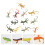 72Pièces Figurines Reptiles Jouets Simulation Plastique 11
