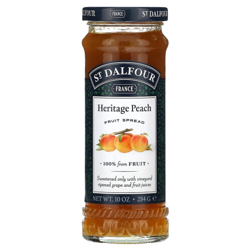 St. Dalfour, Heritage Peach Fruit Spread, 10 oz (284 g)