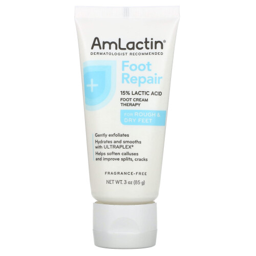 AmLactin, Θεραπεία Πόδων, Για Ραγισμένα & Χηρό Πόδια, Αroma-Free, 3 oz (85 g)