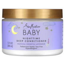 SheaMoisture, Bambino, Condizionatore Notturno Profondo, Miele di Manuka e Lavanda, 12 fl oz (340 ml)
