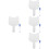 4Ensembles Paddles Élèves À Main Blanche En Bois ABS 8