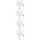4Ensembles Paddles Élèves À Main Blanche En Bois ABS 10