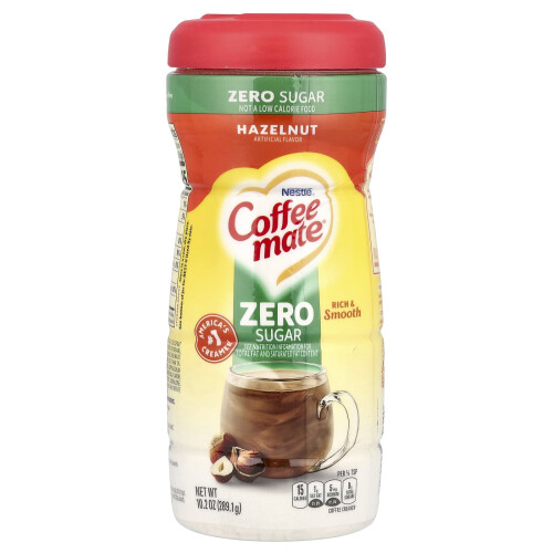 Coffee Mate Coffee Mate, Πώδες Καφές Κρέμα, Sugar Free, Hazelnut, 10.2 oz (289.1 g)