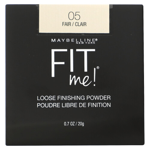 Maybelline Maybelline, Fit Me, Λιτή Ολοκλήρωση Πουδρά, 05 Fair, 0.7 oz (20 g)
