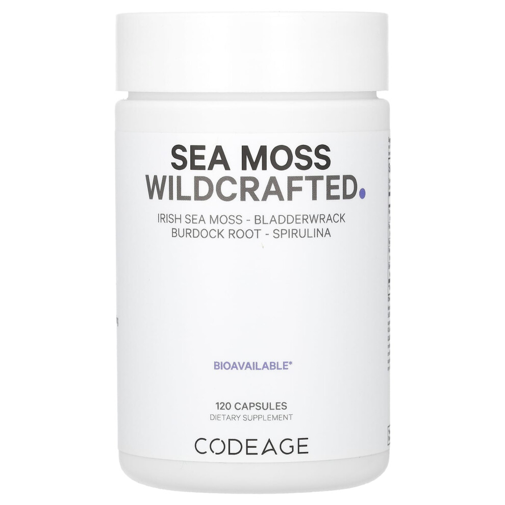 Codeage , Sea Moss, Wildcrafted, 120 Capsules
