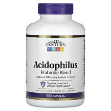 21st Century, Acidophilus, Probiotikblending, 300 Kapslar