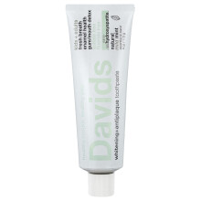 Davids, Pasta de Dentes Branca e Antiplaca para Crianças e Adultos, Natural, Menta Suave, 4 oz (113 g)