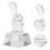 2Pièces Transparent Décor Coupe Enfants 11