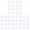 300Pièces Base Adhésive Pour Bougie Stickers Mousse Blanche 3